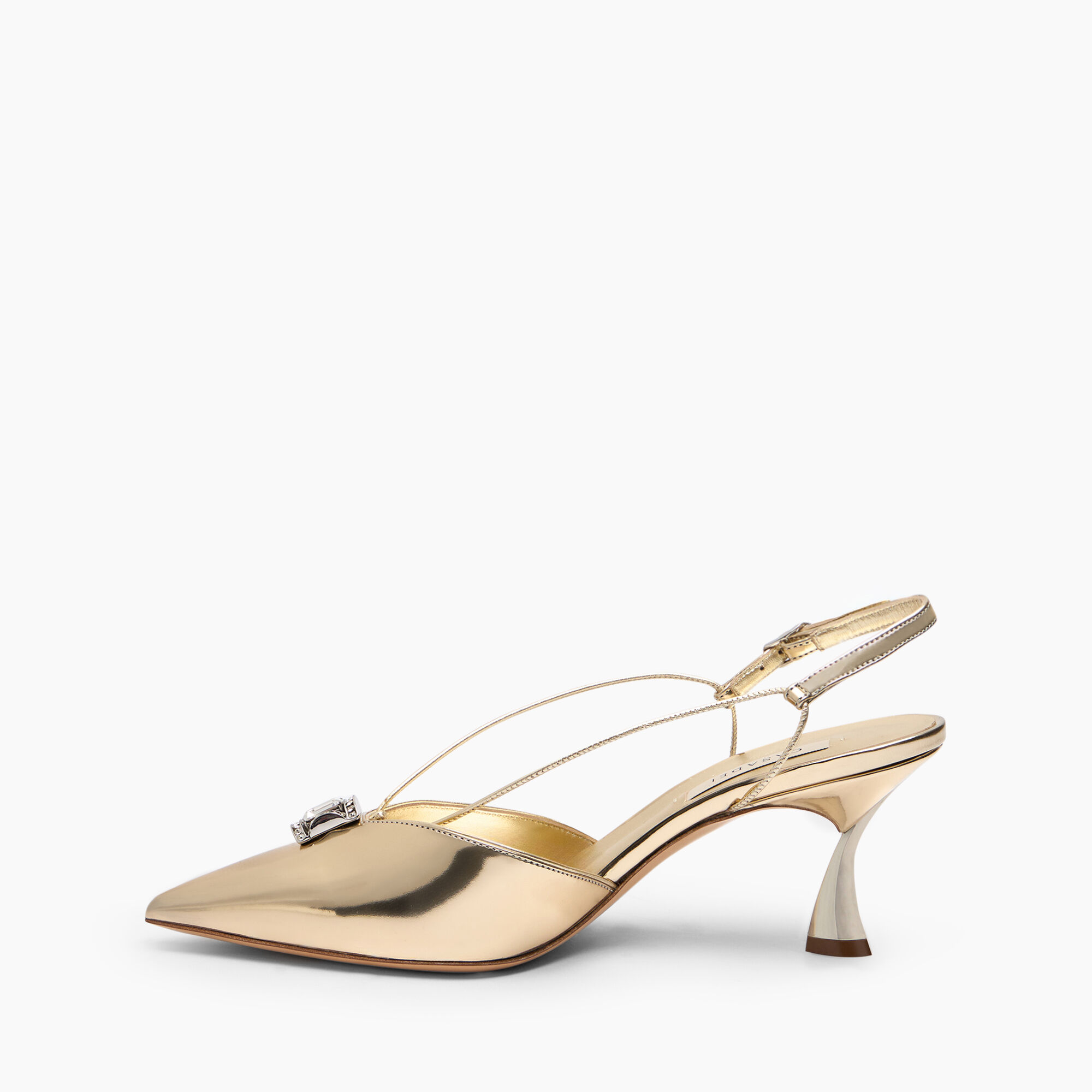 Casadei K-Blade Interstellar Cas2025 Slingback Platinum 1G623J060MC2632