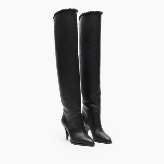 Casadei Venus Winnipeg Over The Knee Black 1T096C0811T0599