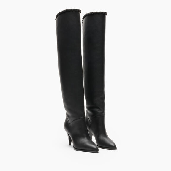 Casadei Venus Winnipeg Over The Knee Black 1T096C0811T0599