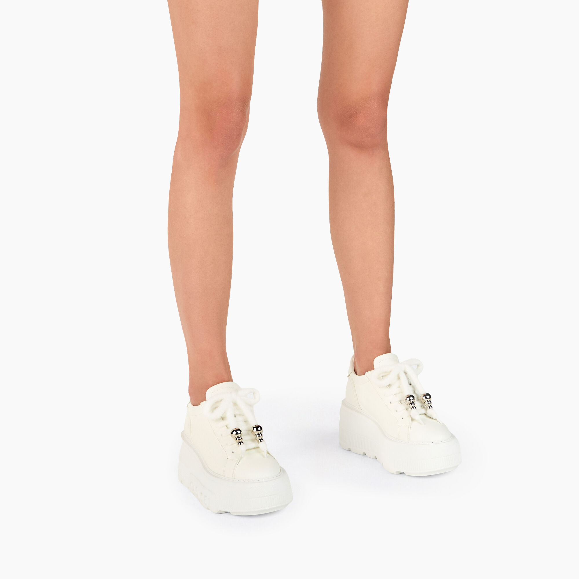 Casadei Nexus Leather Sneakers White 2X016Y0701C1795