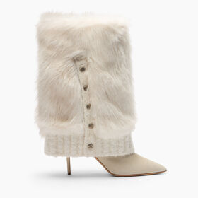 Casadei Double Face Julia High Boot Yogurt+White 1S398A0801T0561