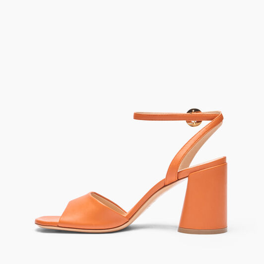 Casadei Cleo Leather Sandals Paprika 1L307J0801C2649 Casadei Cleo Leather Sandals Paprika 1L307J0801C2649