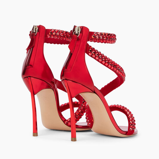 Casadei Alice Blade Maxi Sandals أحمر شفاه 1L280Y100MC2543
