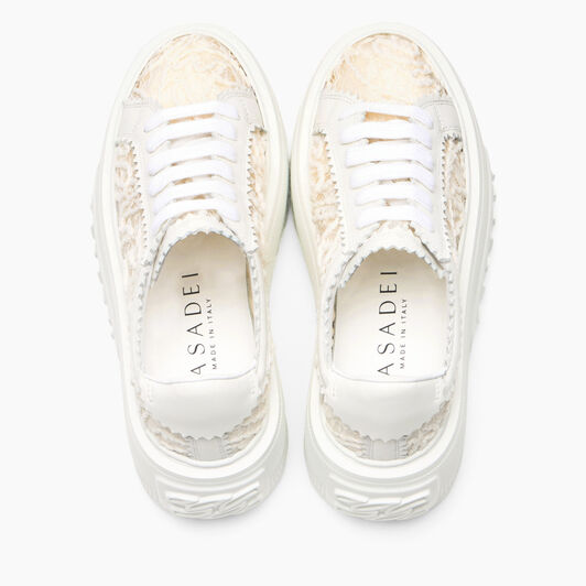 Casadei Zapatilla Nexus Chantilly Milk, white 2X106B0701T0580