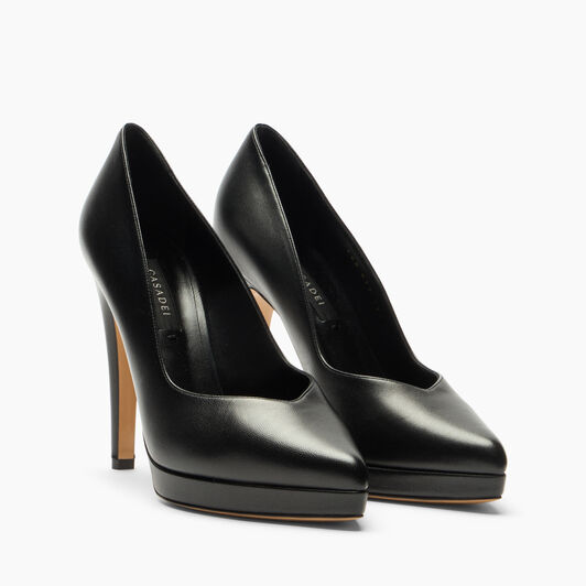 Casadei Micheele Minorca Pump Black 1F013A1001MINOR Casadei Micheele Minorca Pump Black 1F013A1001MINOR