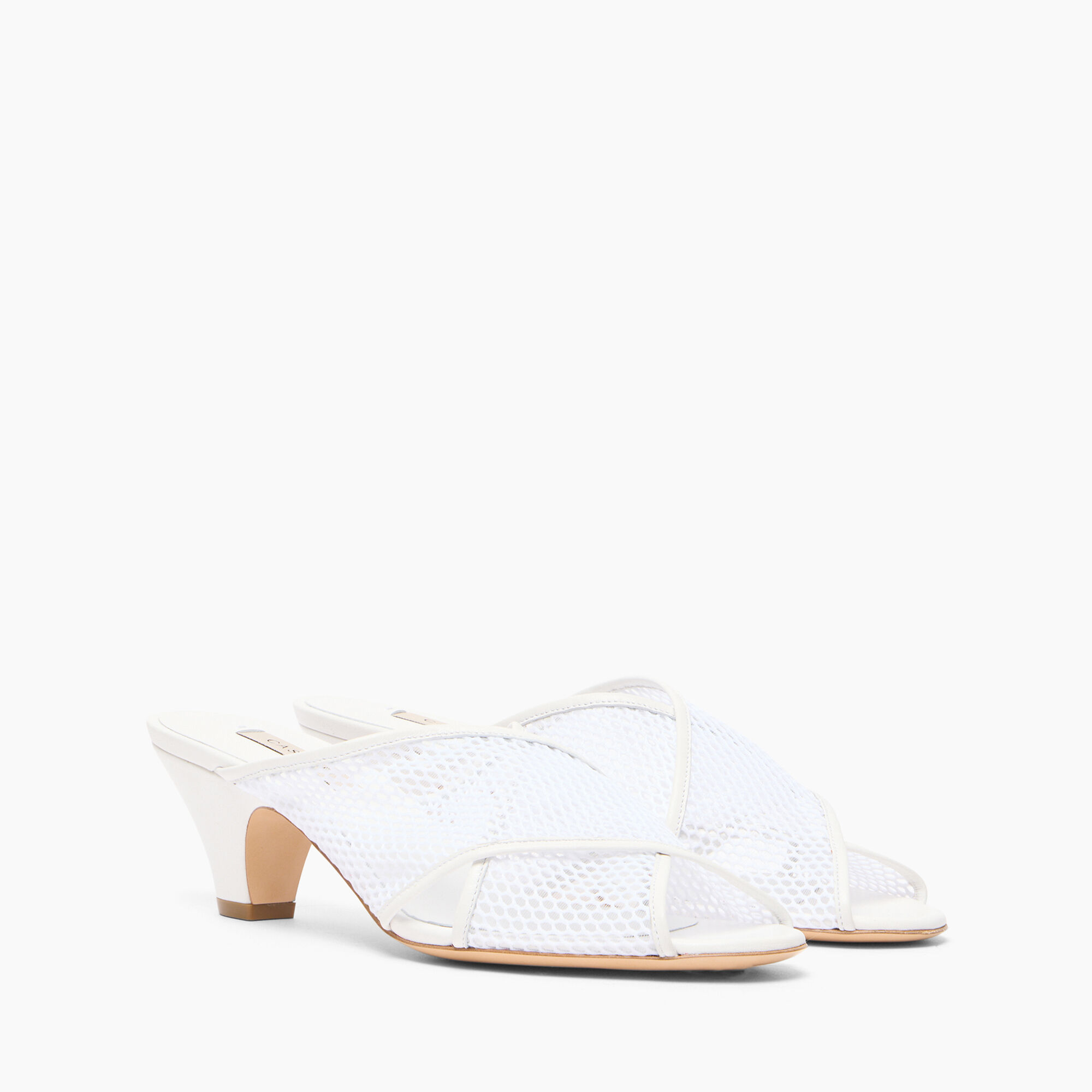 Casadei Muni Net Mules White 1H028J0501T0508