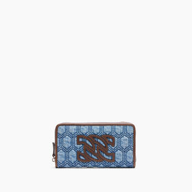 Casadei Denim Wallet Denim and Saddle 4U007J0000B0353