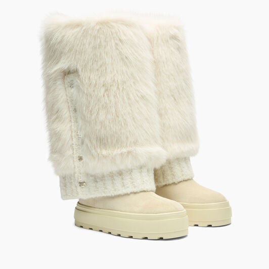 Casadei Double Face High Boot Yogurt+White 2S394A0811T0561 Casadei Double Face High Boot Yogurt+White 2S394A0811T0561