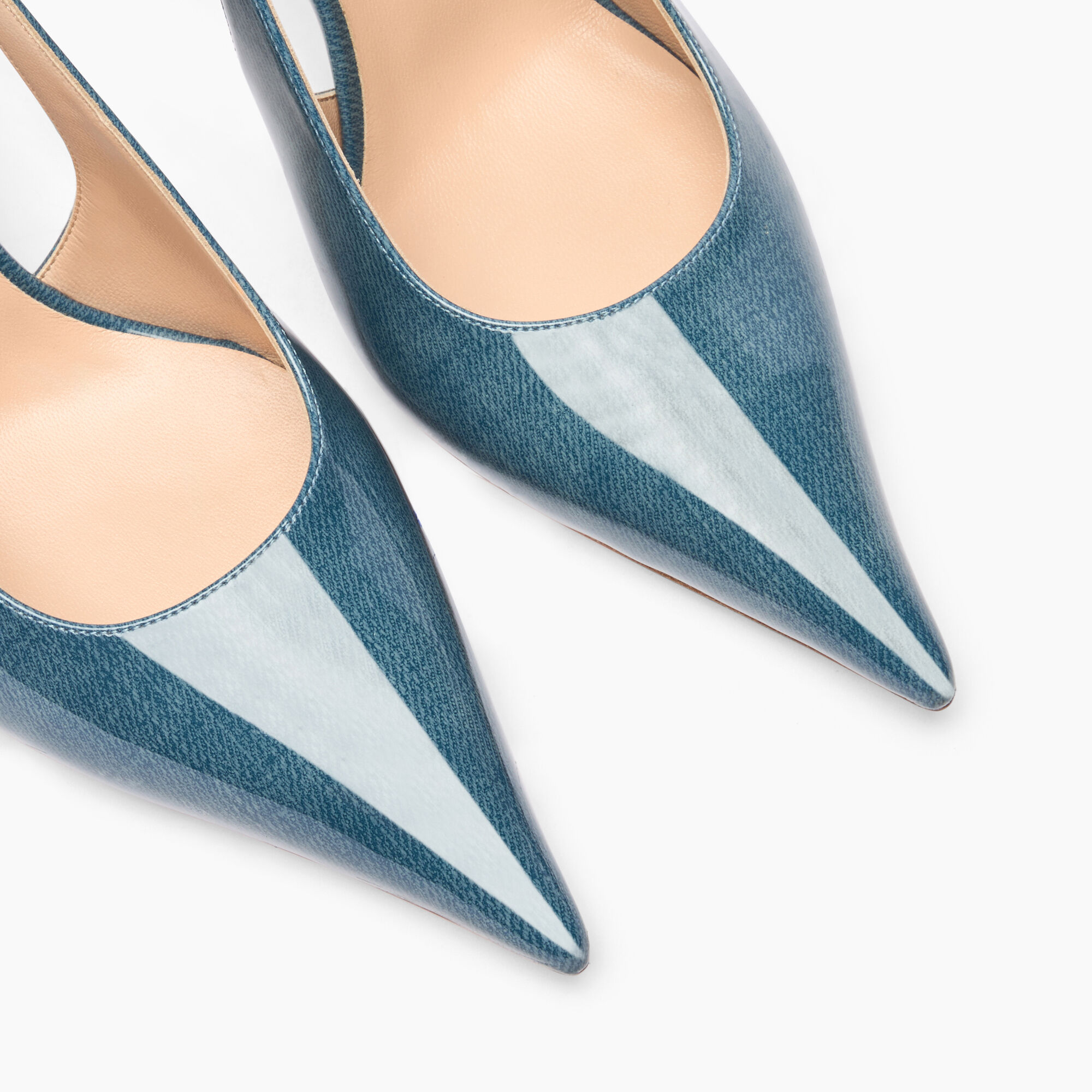Casadei Superblade Denim Lac Slingbacks Denim 1G590X080MC2636
