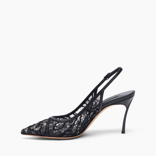 Casadei Chantilly Blade Slingback Black 1G680B080TT0577