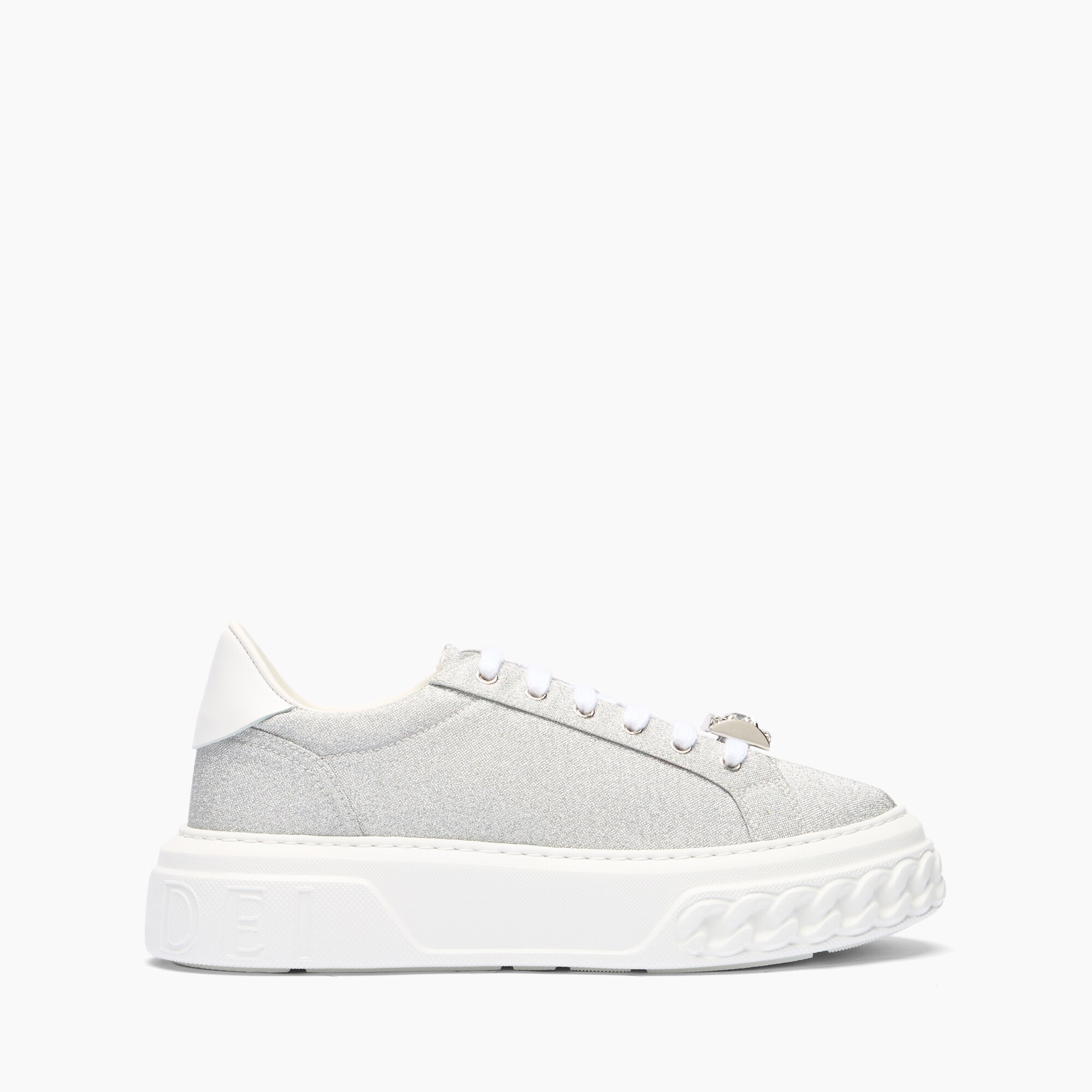 Casadei Off road Cas25 Sneakers Silver and White 2X052J0201C2672