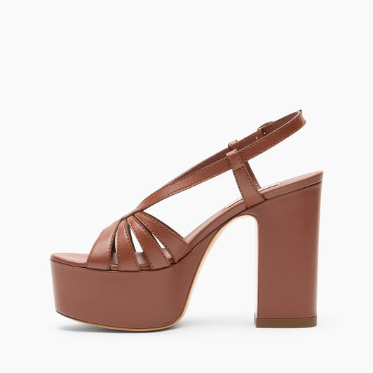 Casadei Elsa Plateauschuhe Rum 1L463B1201C2124