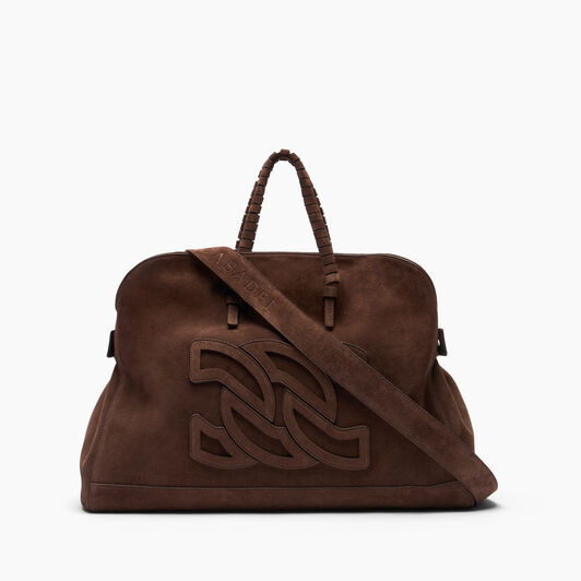 Casadei Park Avenue Velour Bag Cacao 3W458J0000PAKVL