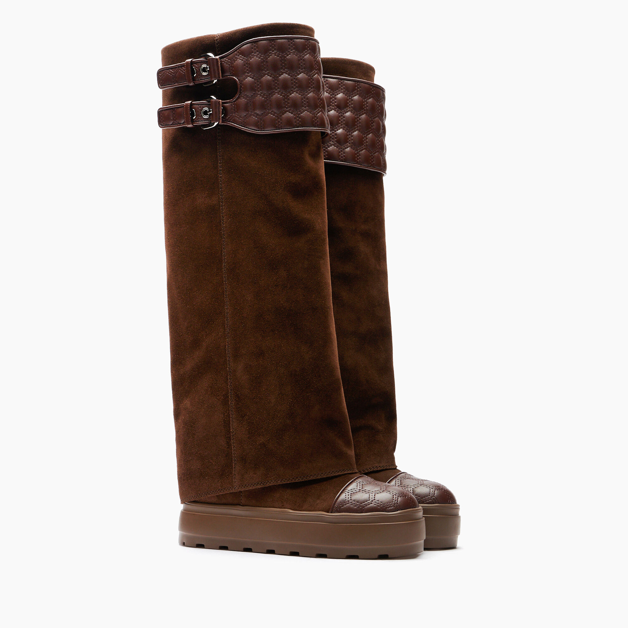  Maison Lab Double Face Suede Boots Cocoa Sella 2S356Y0801C2573
