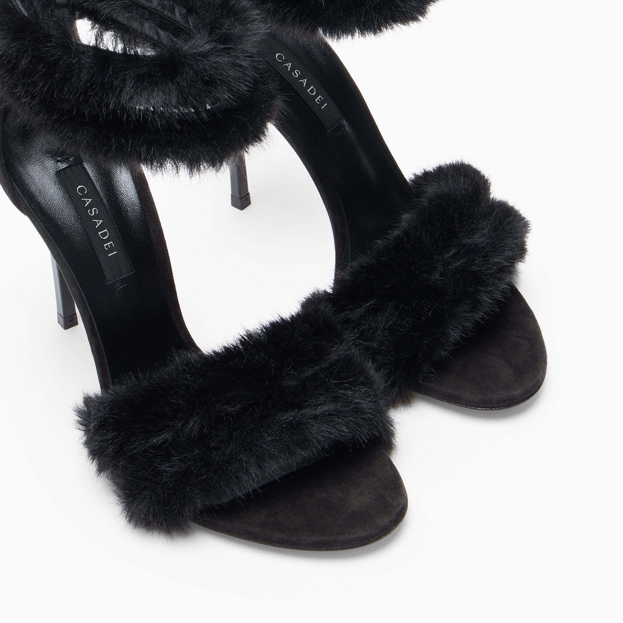 Casadei Blade Diva Minorca Sandal Black 1L487C100TT0594 Casadei Blade Diva Minorca Sandal Black 1L487C100TT0594