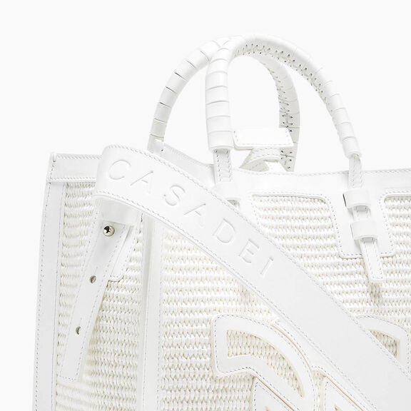 Casadei Beaurivage Shopper Bag White 3W380V0000BEAUR