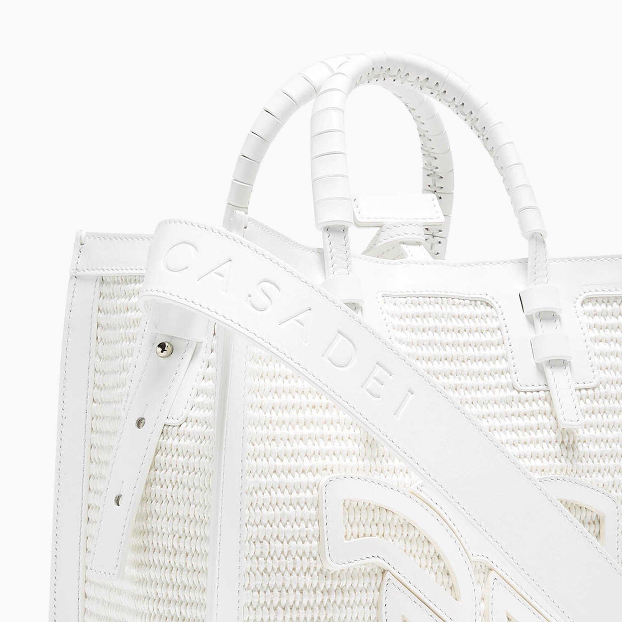 Casadei Beaurivage Shoppers White 3W380V0000BEAUR