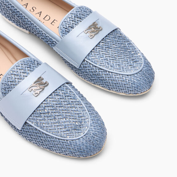 Casadei Hanoi Loafer with C-Chain Skybell 1A255X0101C2366 Casadei Hanoi Loafer with C-Chain Skybell 1A255X0101C2366