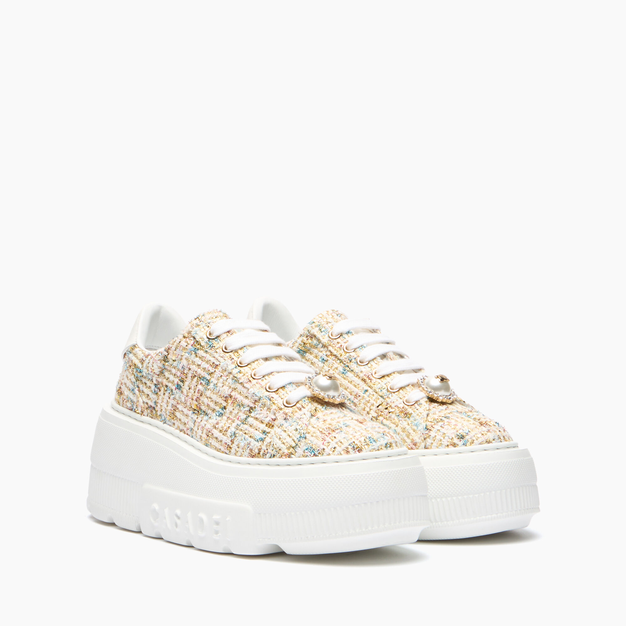 Casadei Nexus Boucle + perla White, white 2X104B0701C2980