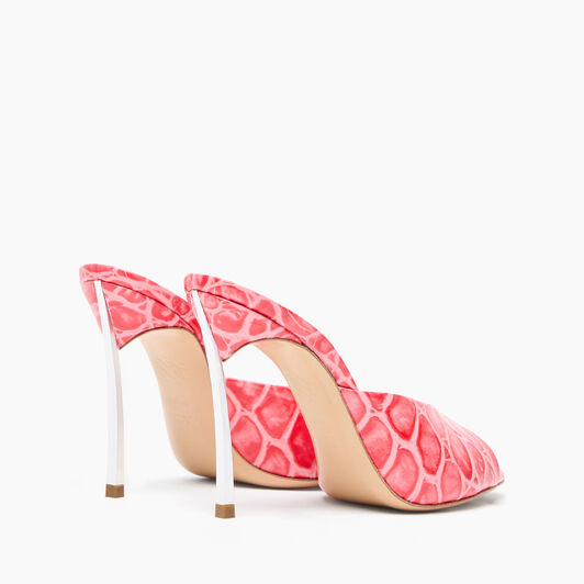 Casadei Blade Jurassic Mules Coral 1M432J100MC2639