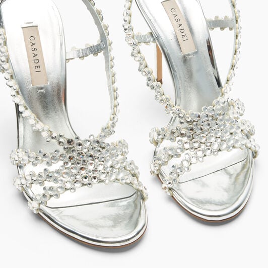 Casadei Sandalo Julia C-Love Silver + Argento 1L488C1001C3077 Casadei Sandalo Julia C-Love Silver + Argento 1L488C1001C3077