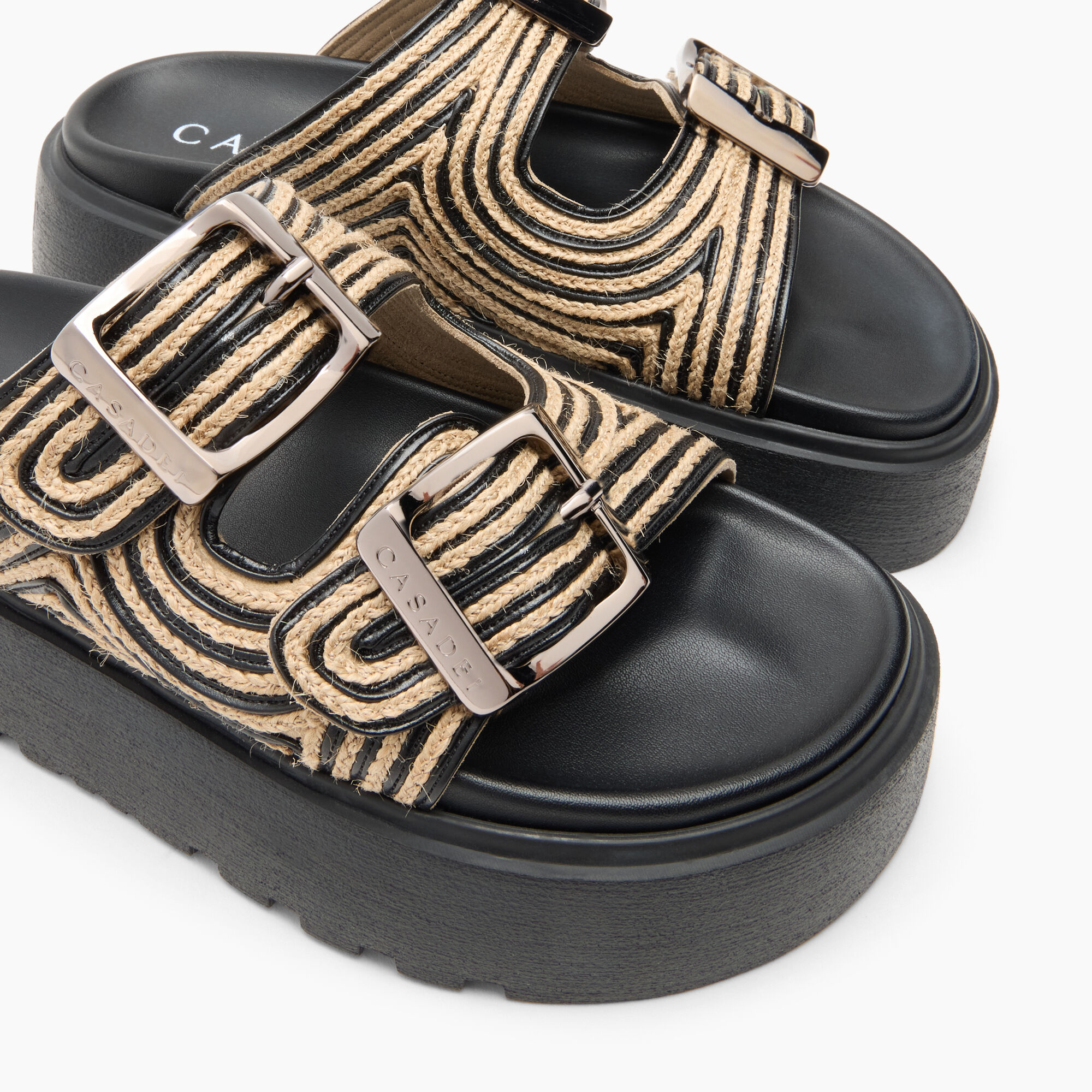 Thaiti Birki in Black for Women | Casadei®