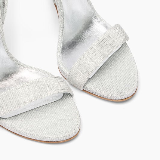 Casadei Cappa Blade Sandal Silver 1LG50D125MTRINI Casadei Cappa Blade Sandal Silver 1LG50D125MTRINI