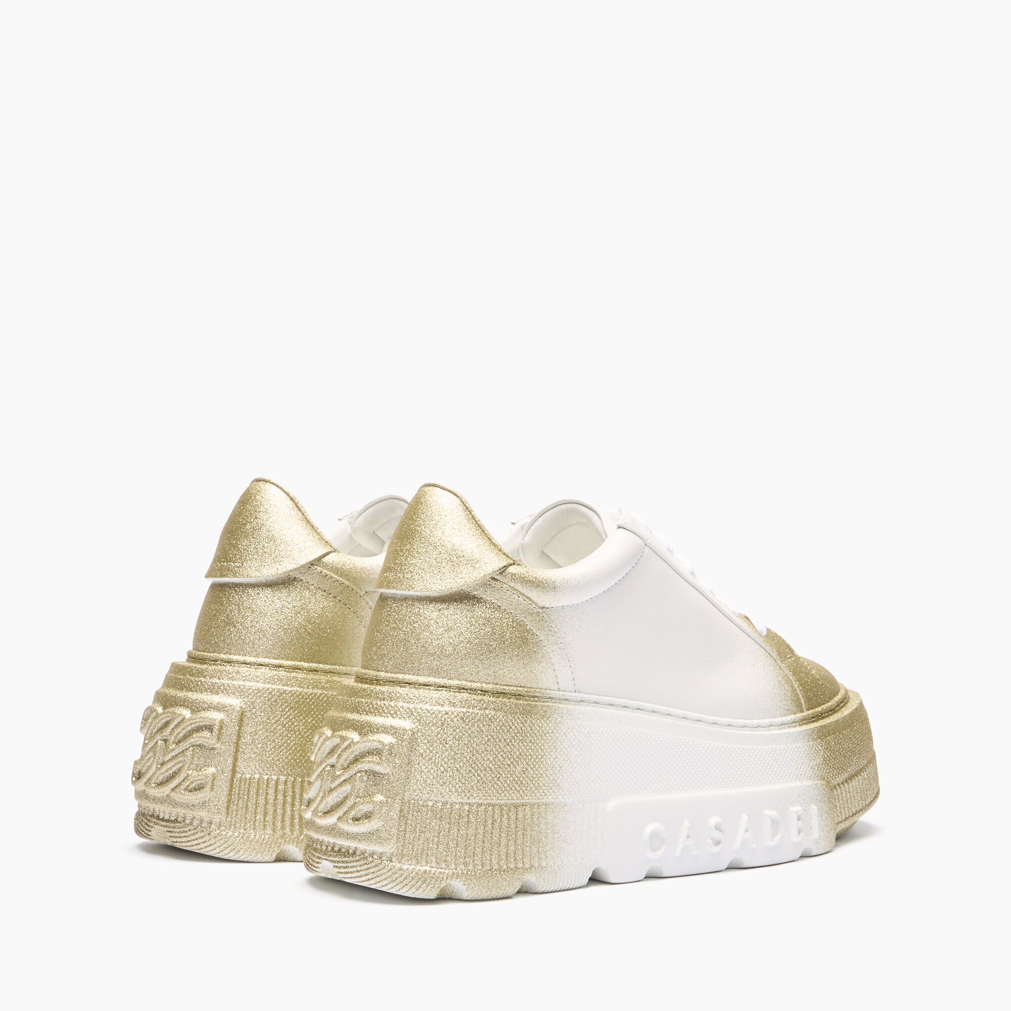 Casadei Nexus Salento Reflex Sneakers Bianco e Sand 2X045J0701C2691