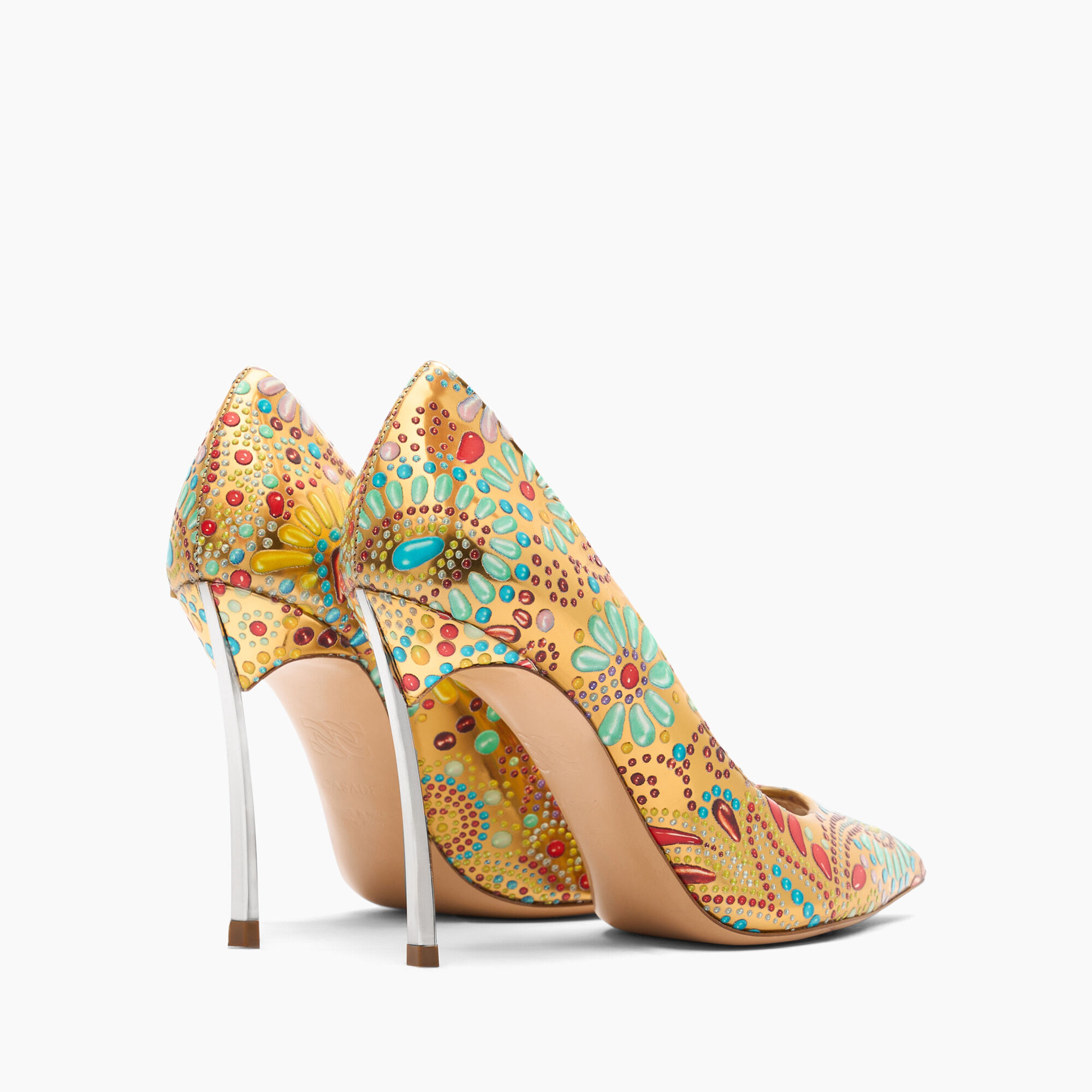 Casadei Blade Nuggets Pumps Gold 1F002J100MNUGGE