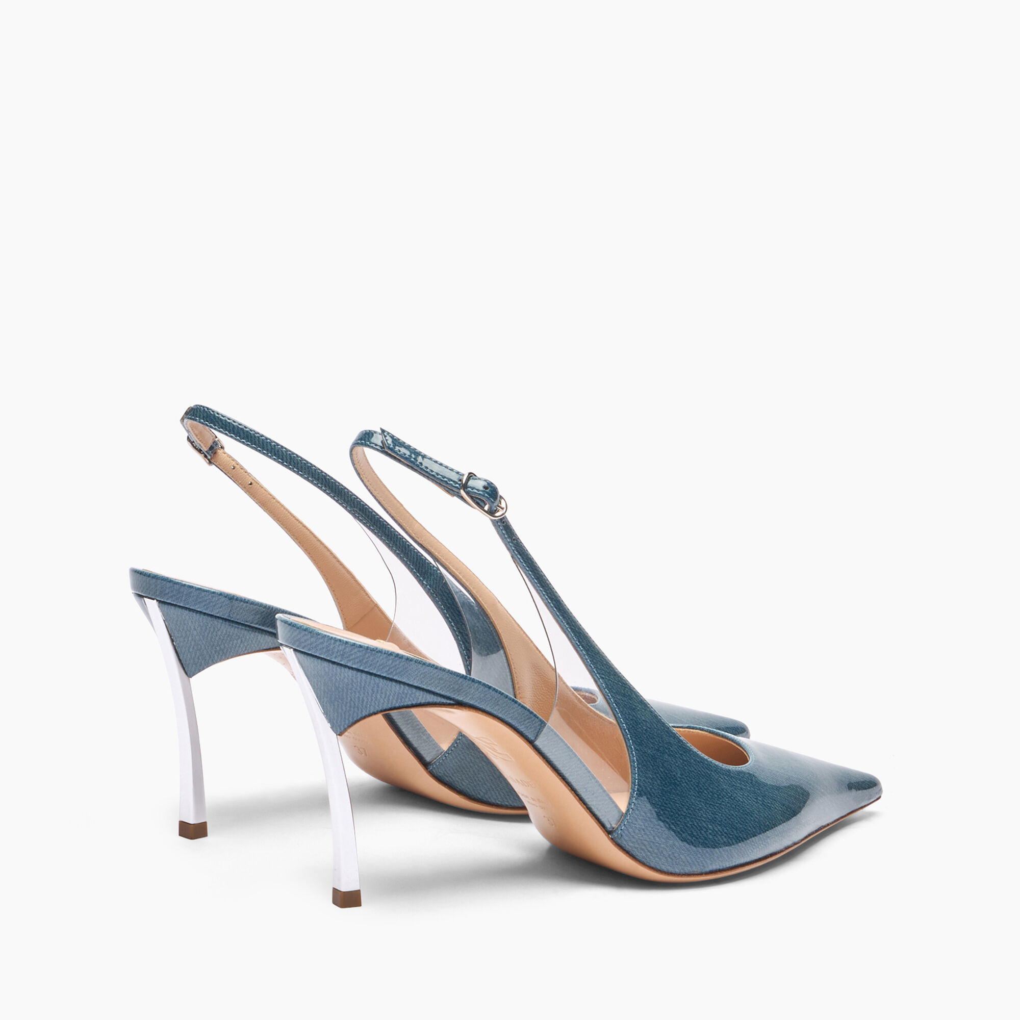 Casadei Superblade Denim Lac Slingbacks Denim 1G590X080MC2636