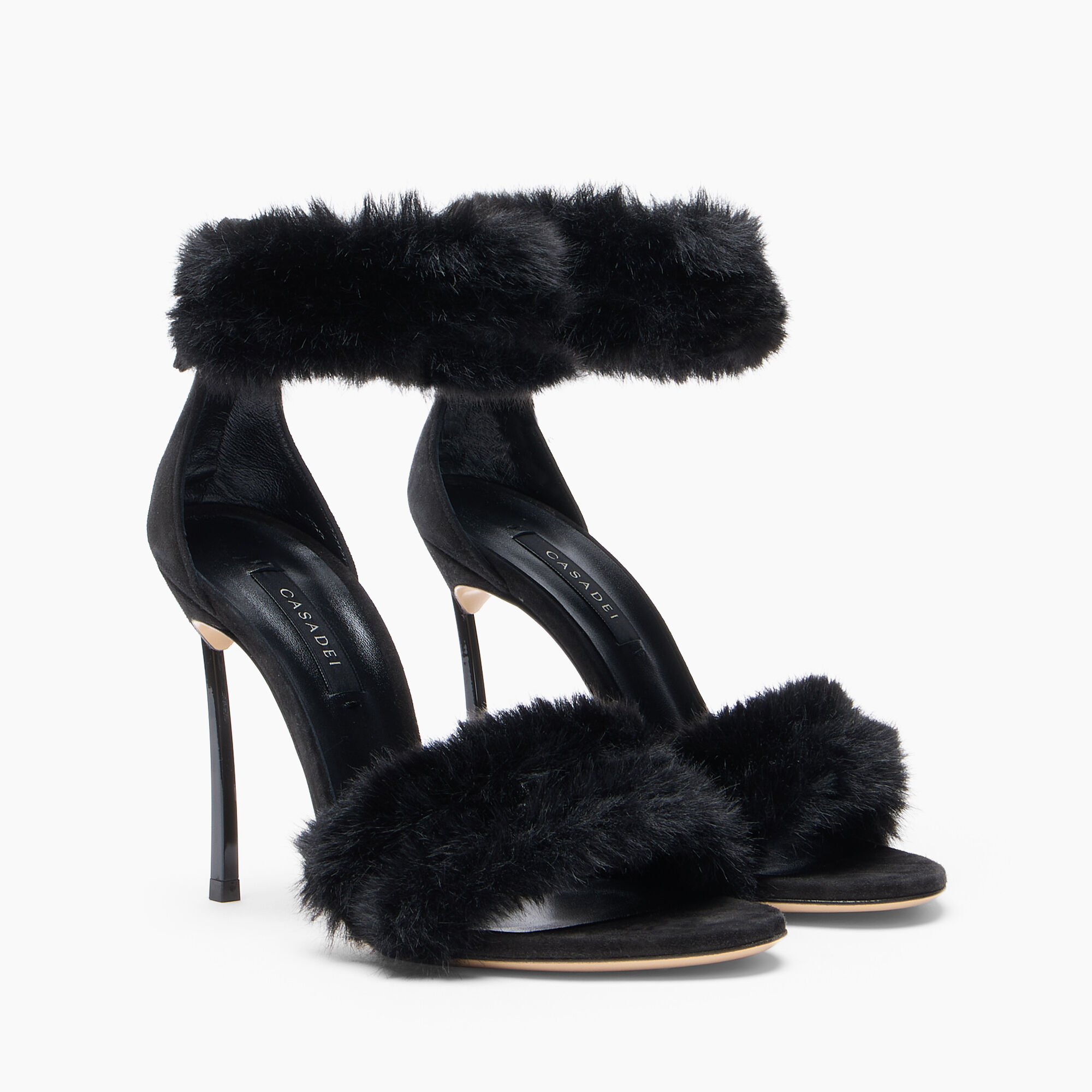 Casadei Blade Diva Minorca Sandal Black 1L487C100TT0594 Casadei Blade Diva Minorca Sandal Black 1L487C100TT0594