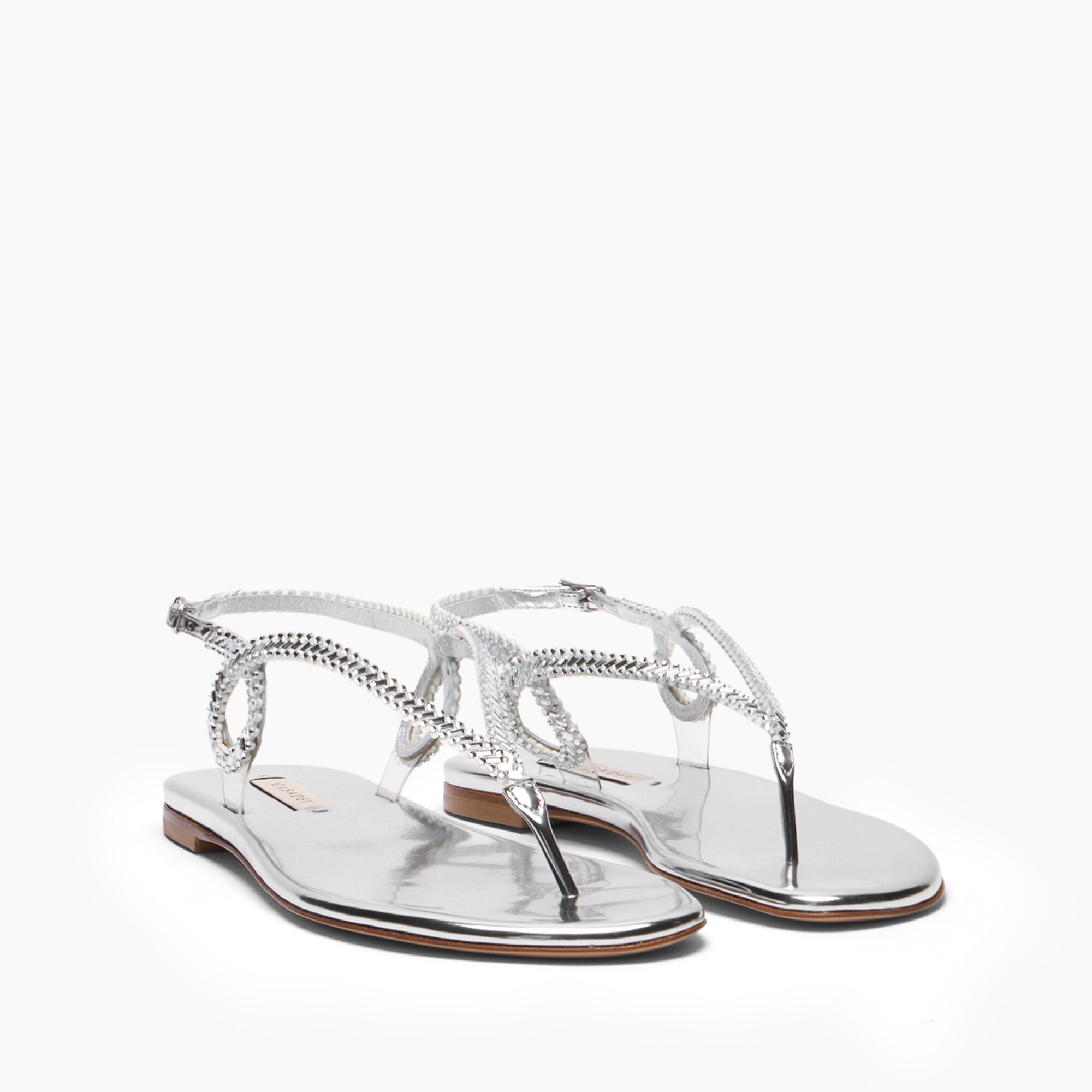 Casadei Josephine Flat Silver. silver 1N251B0101C2952 Casadei Josephine Flat Silver. silver 1N251B0101C2952