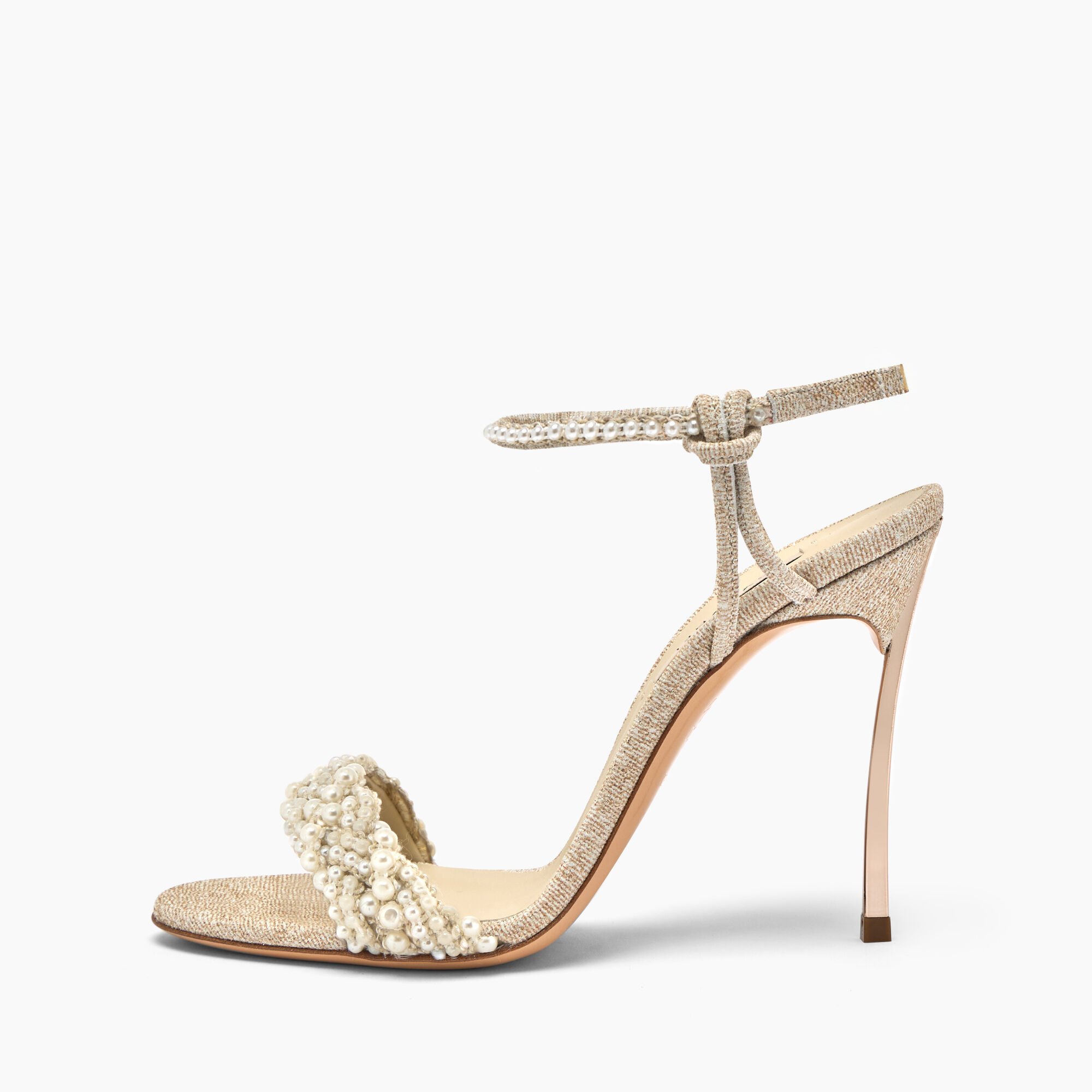 Casadei Pearlsway Blade Sandal Gold 1L376J100MC2785