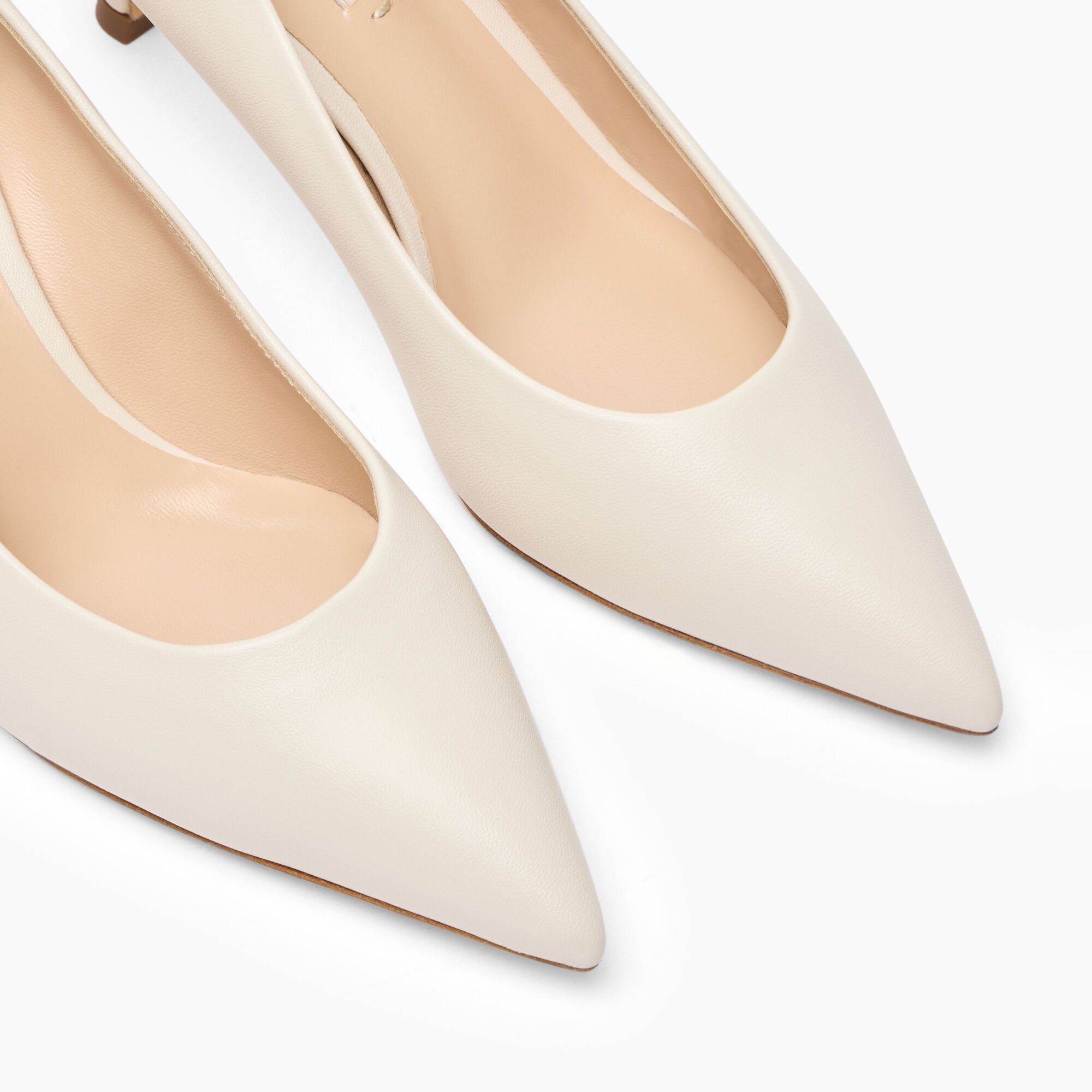 Casadei Julia Leather Pumps Ecrù 1F993J0501MINOR