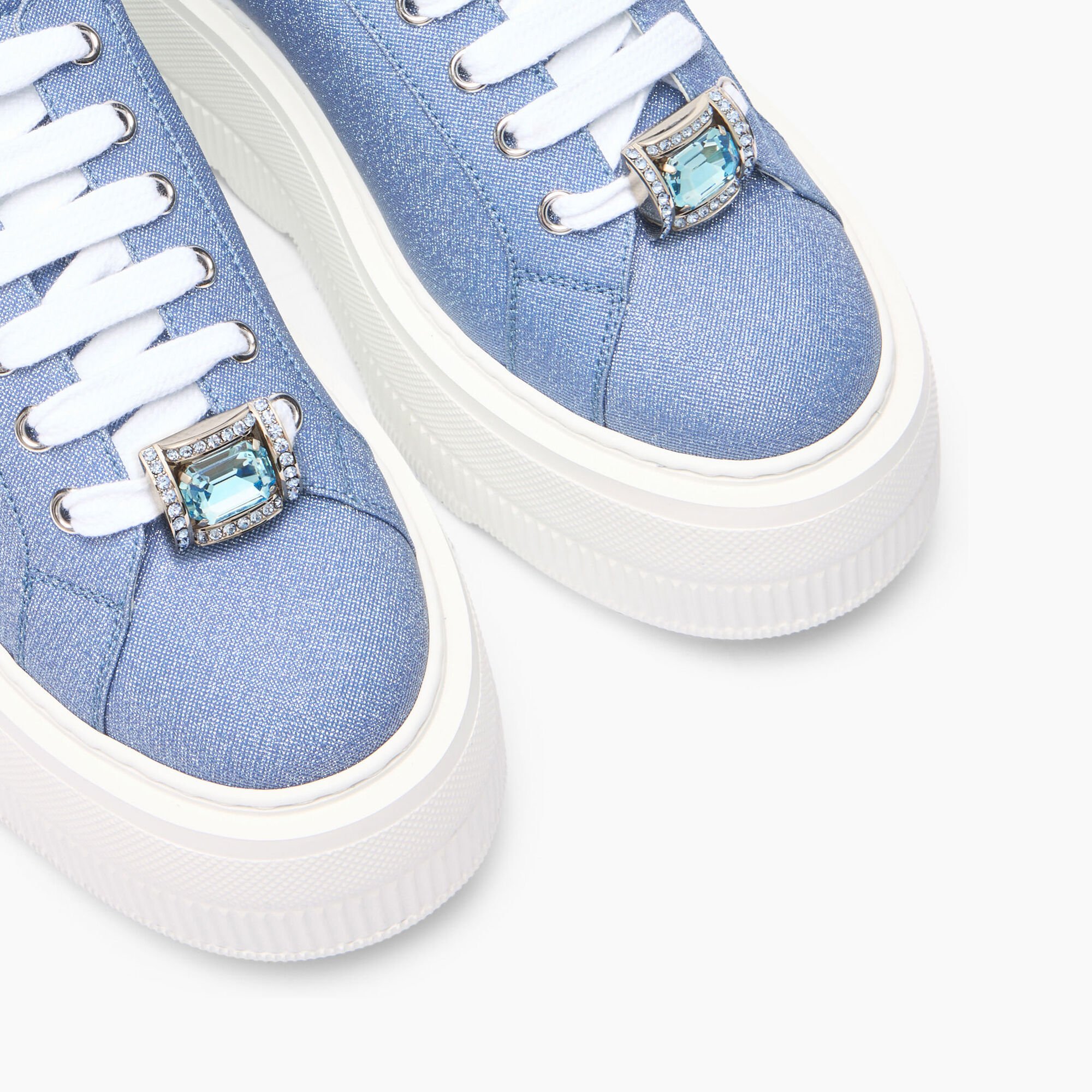 Casadei Nexus Cas25 Sneakers Denim and White 2X042J0701C2672