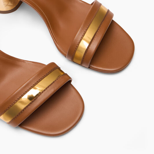 Casadei ReflexCleo Sandal Havana, gold 1L442B0501C2963 Casadei ReflexCleo Sandal Havana, gold 1L442B0501C2963