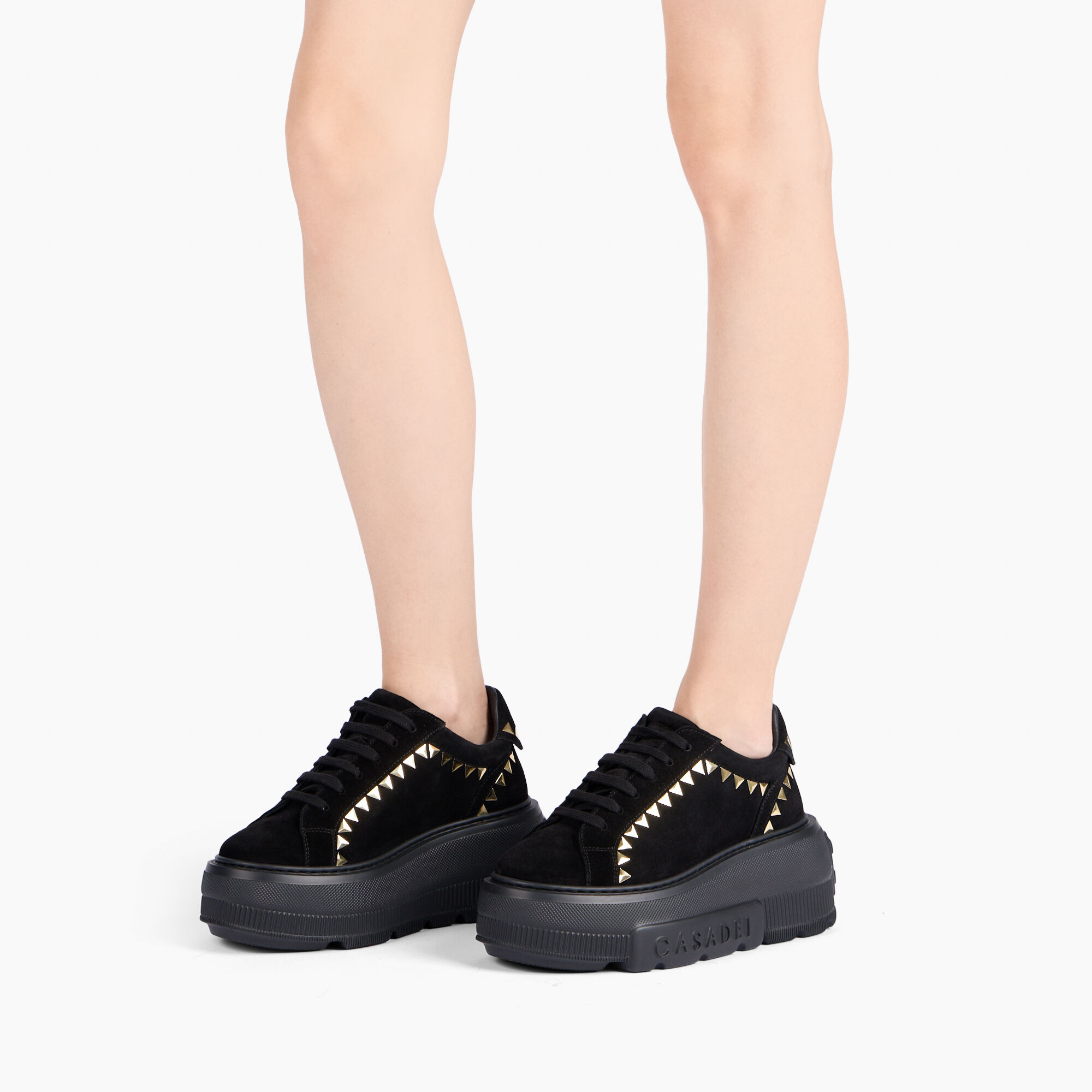 Casadei Nexus Divine Sneaker Gold Black 2X090A070NC2911