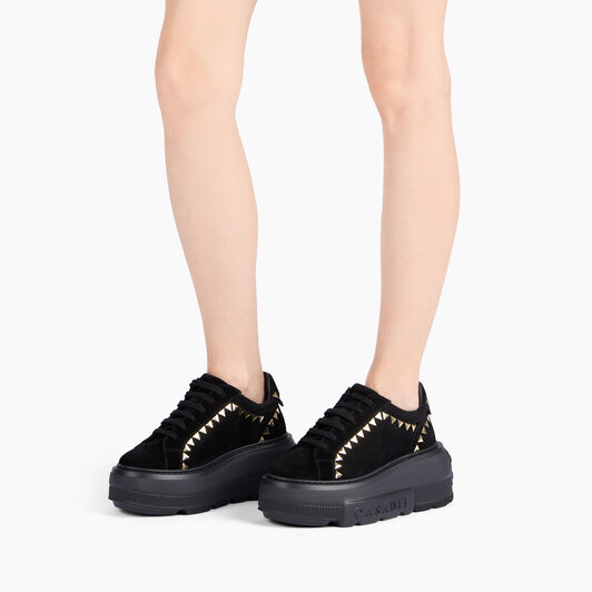 Casadei Nexus Divine Sneaker Gold Black 2X090A070NC2911 Casadei Nexus Divine Sneaker Gold Black 2X090A070NC2911