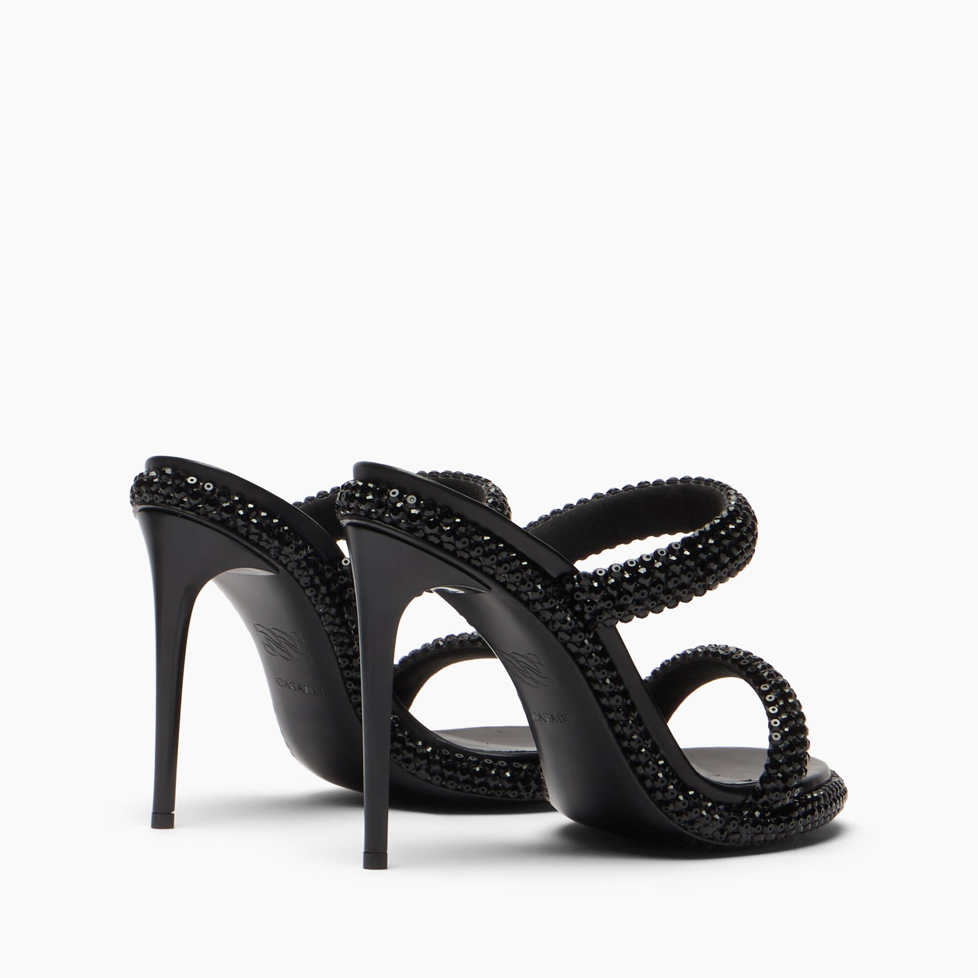 Casadei Sirio Mule Black, black 1M508B100HC2958 Casadei Sirio Mule Black, black 1M508B100HC2958