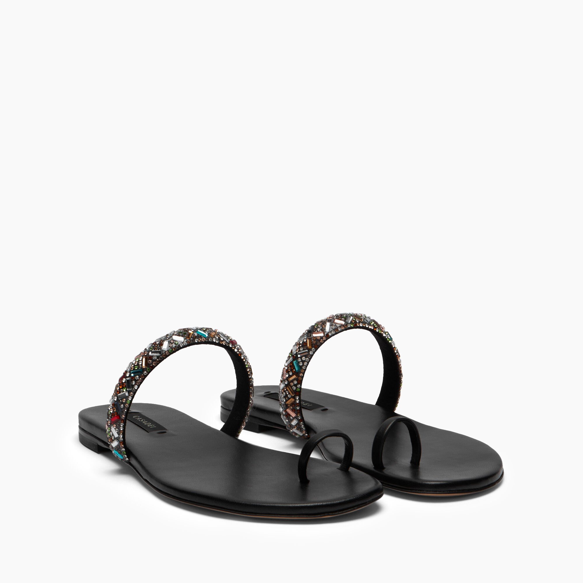 Casadei Vegas Flat Black 1N250B0101C2954 Casadei Vegas Flat Black 1N250B0101C2954