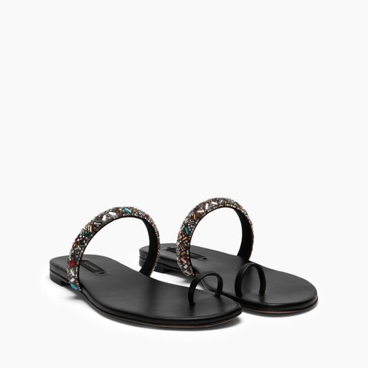 Casadei Vegas Flat Black 1N250B0101C2954 Casadei Vegas Flat Black 1N250B0101C2954