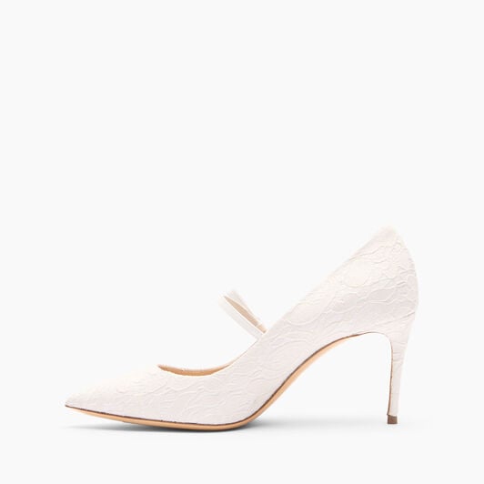 Casadei Julia Penny Liberty Pumps White 1F014A0801T0520 Casadei Julia Penny Liberty Pumps White 1F014A0801T0520