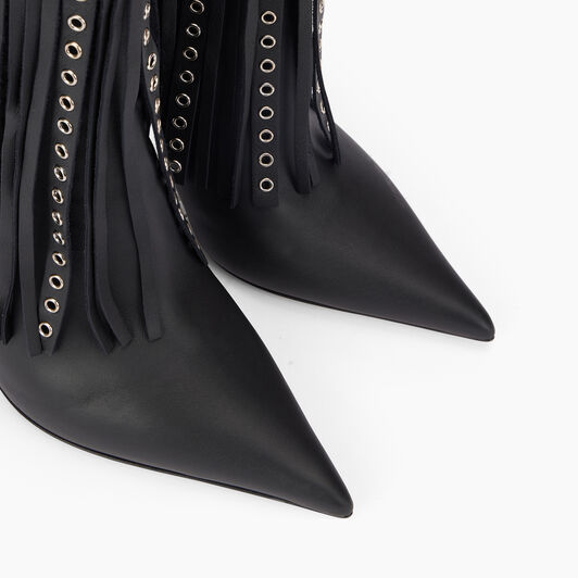 Casadei Debby Superblade Ankle Boots Black 1R490Y100MC2553