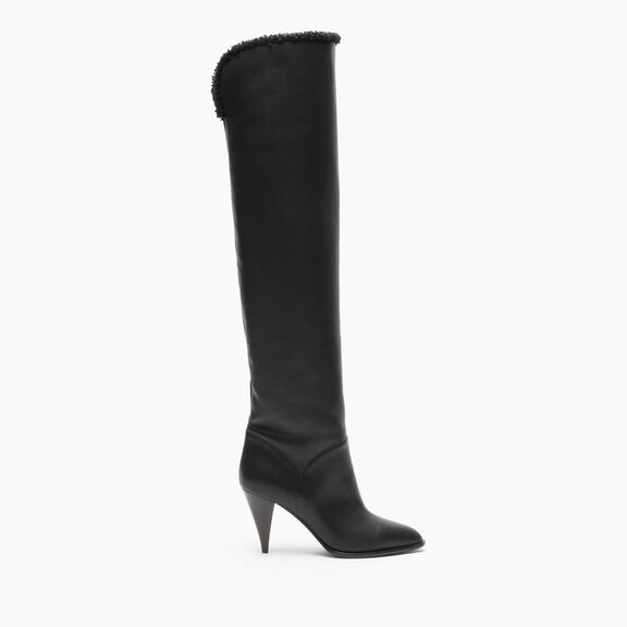 Casadei Venus Winnipeg Over The Knee Black 1T096C0811T0599