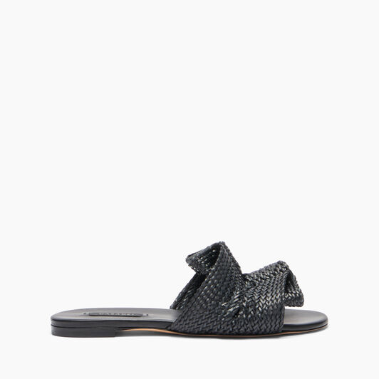 Casadei Hanoi Slide Sandal Black 1M547B0101HANOI