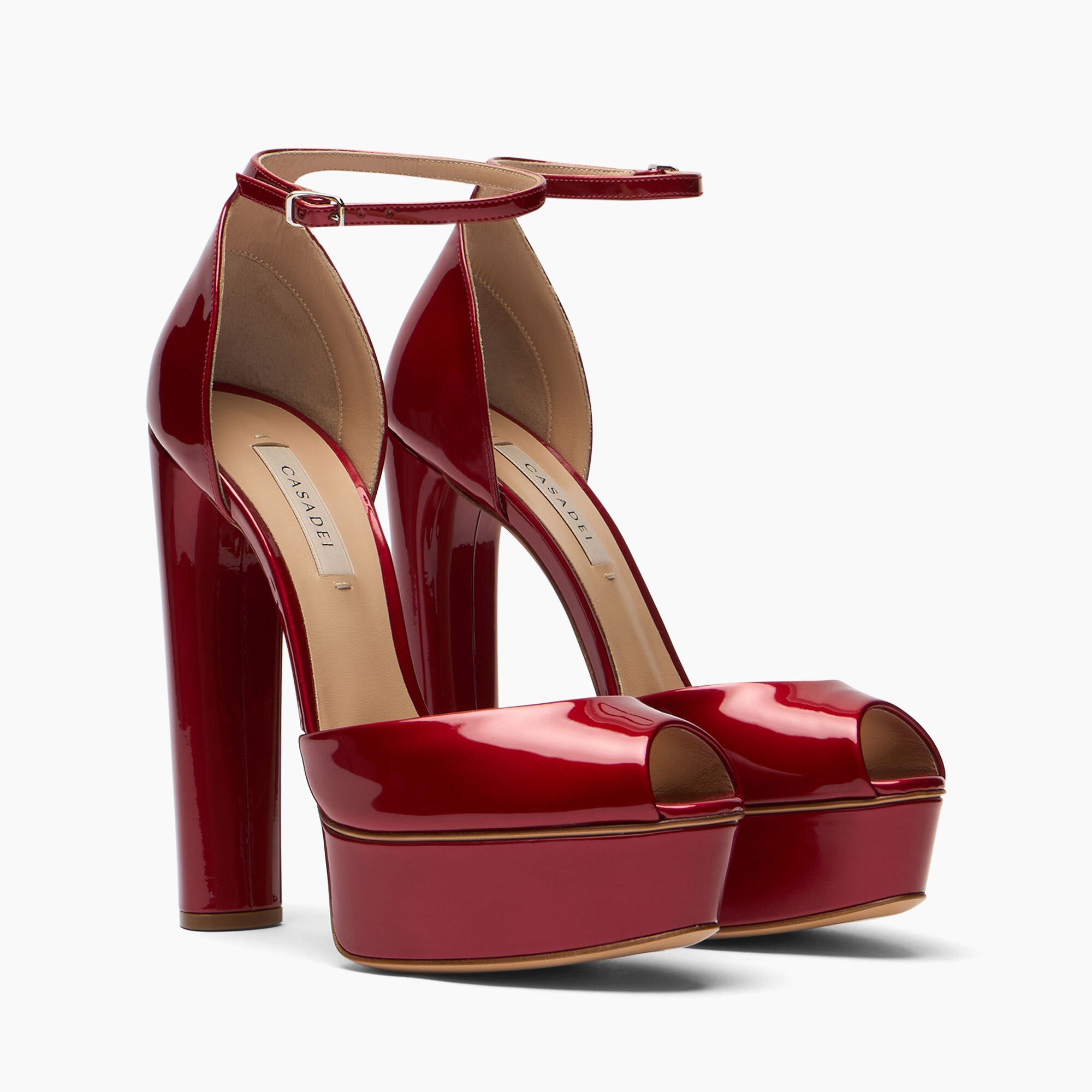 Casadei Flara Platform Samurai Ultrared 1L287Y1401SAMUR Casadei Flara Platform Samurai Ultrared 1L287Y1401SAMUR