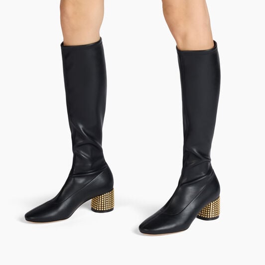 Casadei Goldmember To The Knee Black 1S383A0501C2899