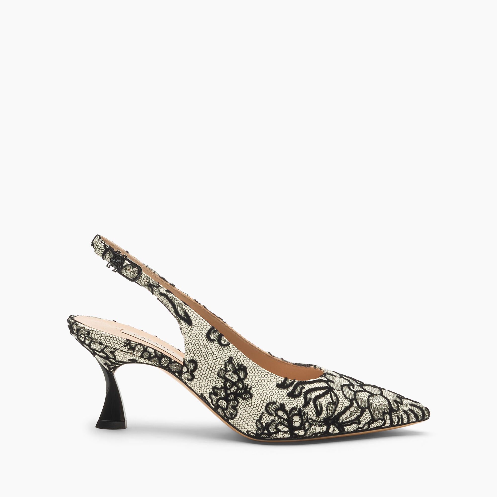 Casadei Slingback Kitten Blade Pandora Milk 1G693C060TPANDO Casadei Slingback Kitten Blade Pandora Milk 1G693C060TPANDO