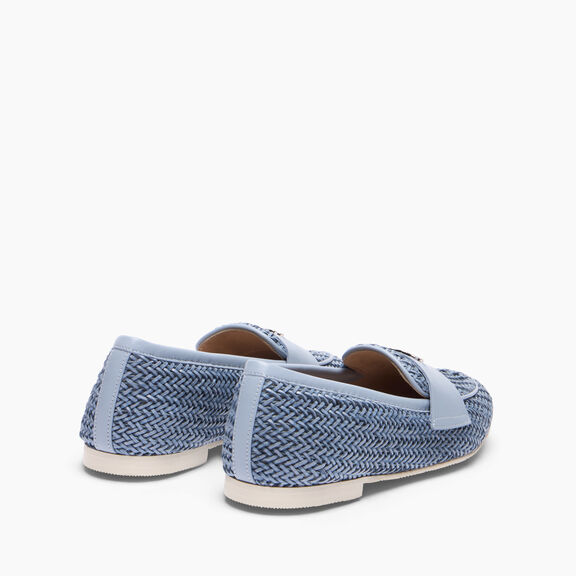 Casadei Hanoi Loafer with C-Chain Skybell 1A255X0101C2366 Casadei Hanoi Loafer with C-Chain Skybell 1A255X0101C2366