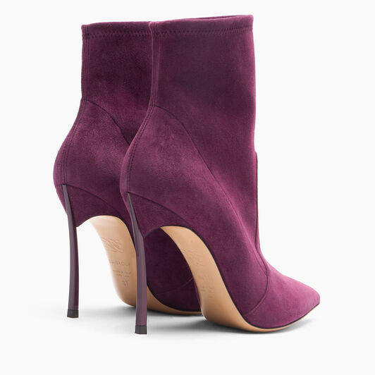 Casadei Blade Suede Ankle Boots Amarena 1R672H100TT0005 Casadei Blade Suede Ankle Boots Amarena 1R672H100TT0005